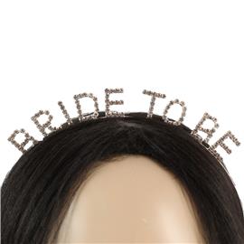 Rhinestones Bride To Be Headband