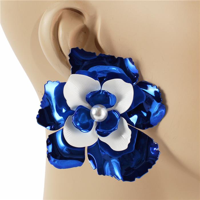 Epoxy Flower Earrings