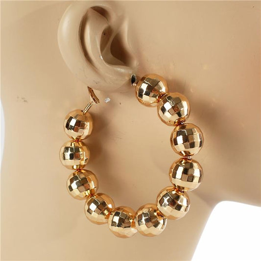 Disco Bubble Hoop Earrings