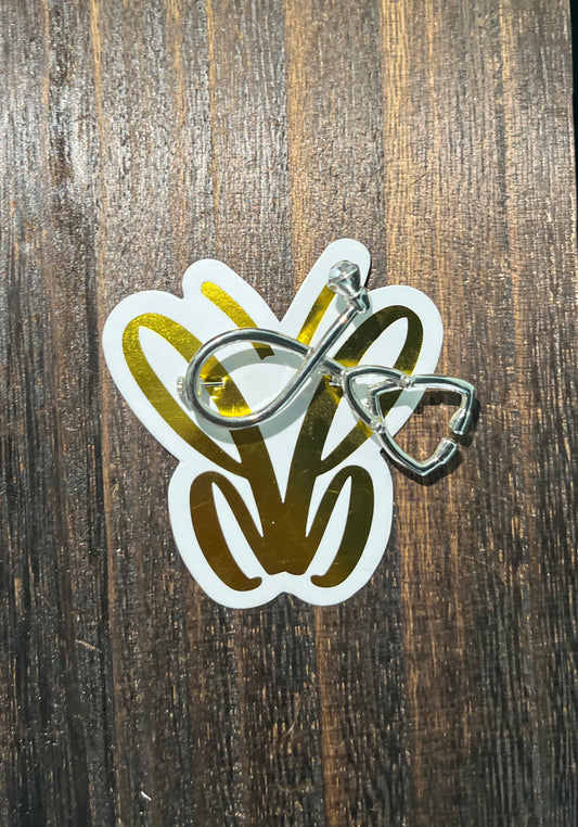 Stethoscope Brooches