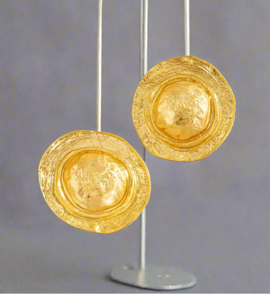 Flat Circle Earrings