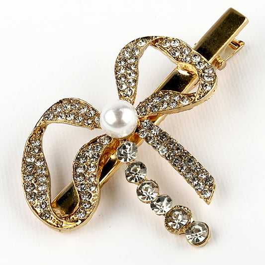 Bow w/ Pearl Hair Accessories