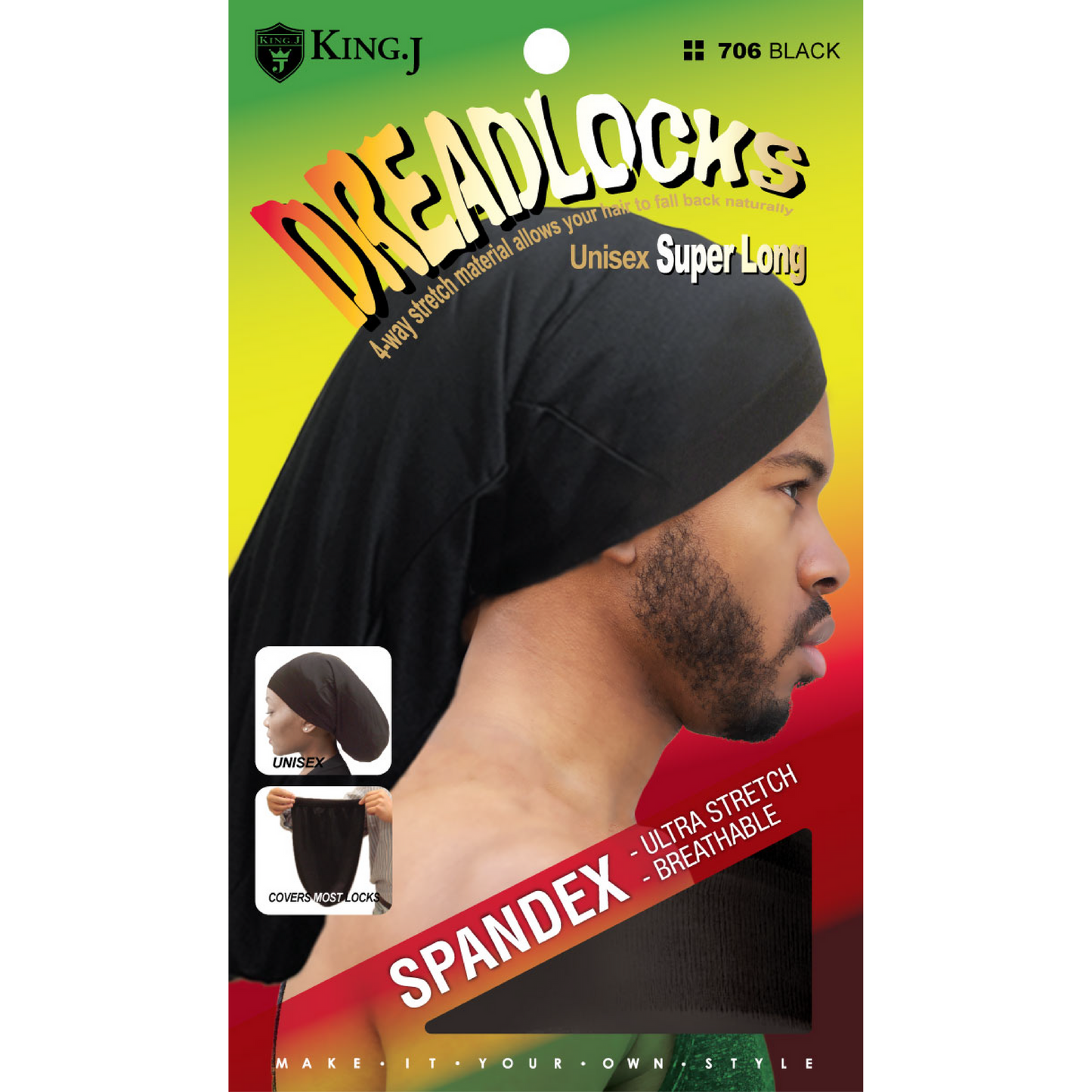 Dreadlocks Spandex Cap