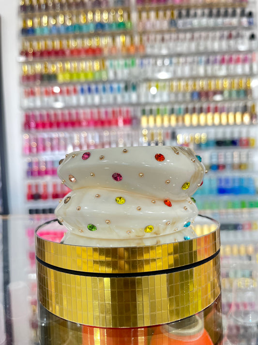 Rhinestone Marbel Bangle