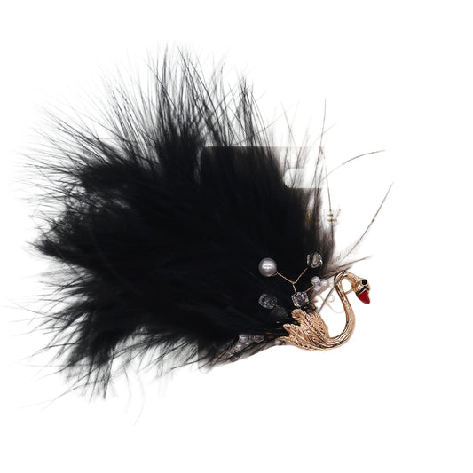 Black Flamingo Brooch