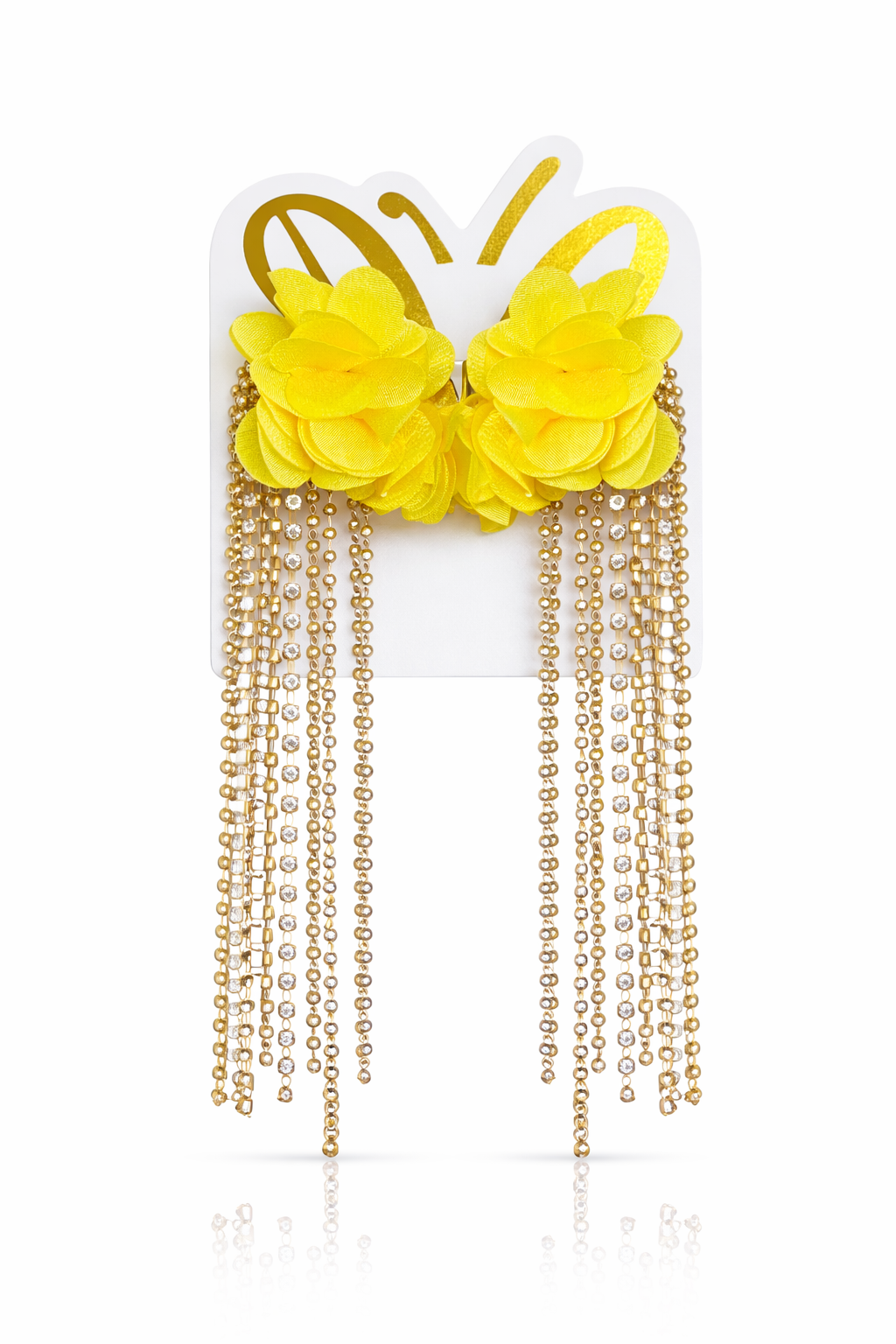 Flower Tassel Earrings