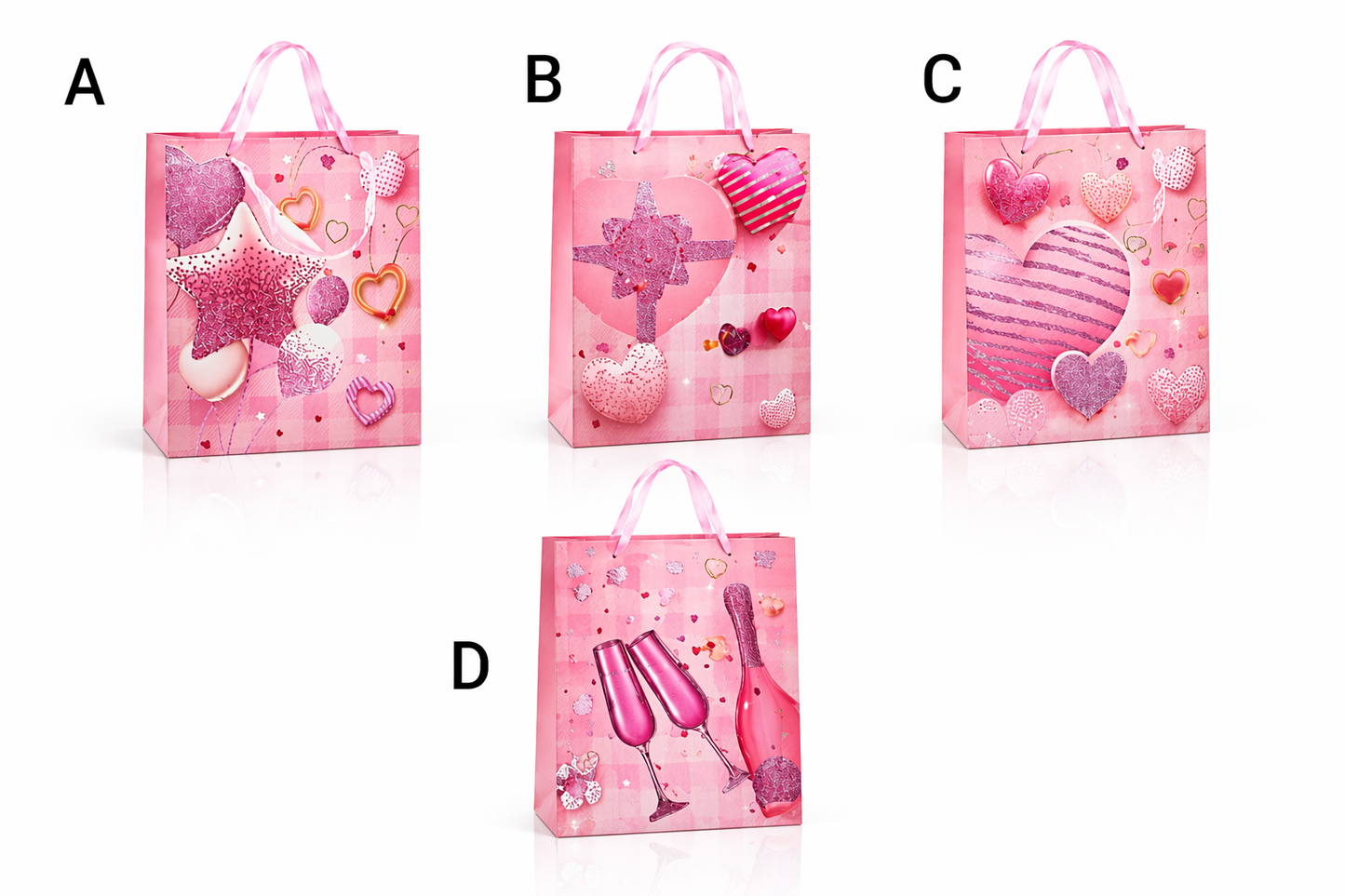 Heart Balloons Gift Bag