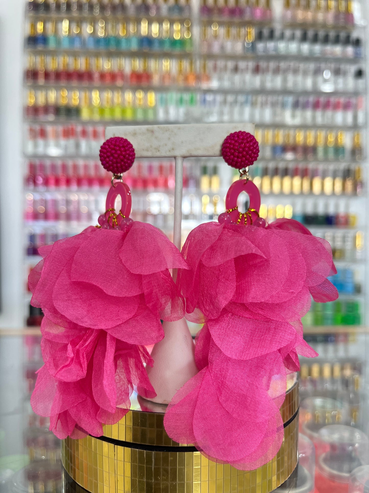 Pink Chandelier Earring