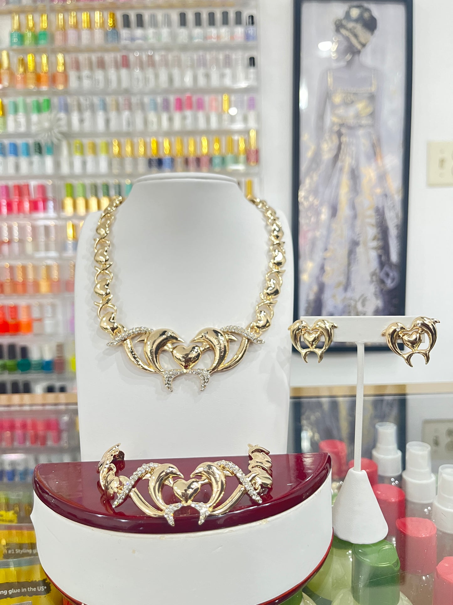 Gold Filled Dolphin Set