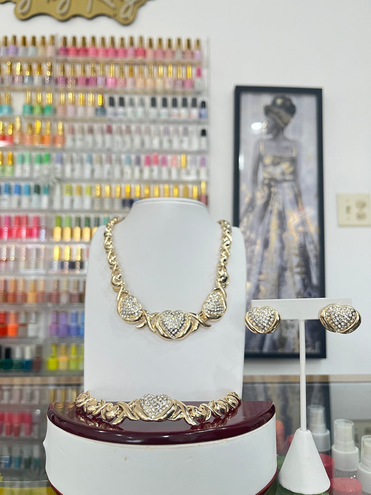 Gold Filled Heart Set