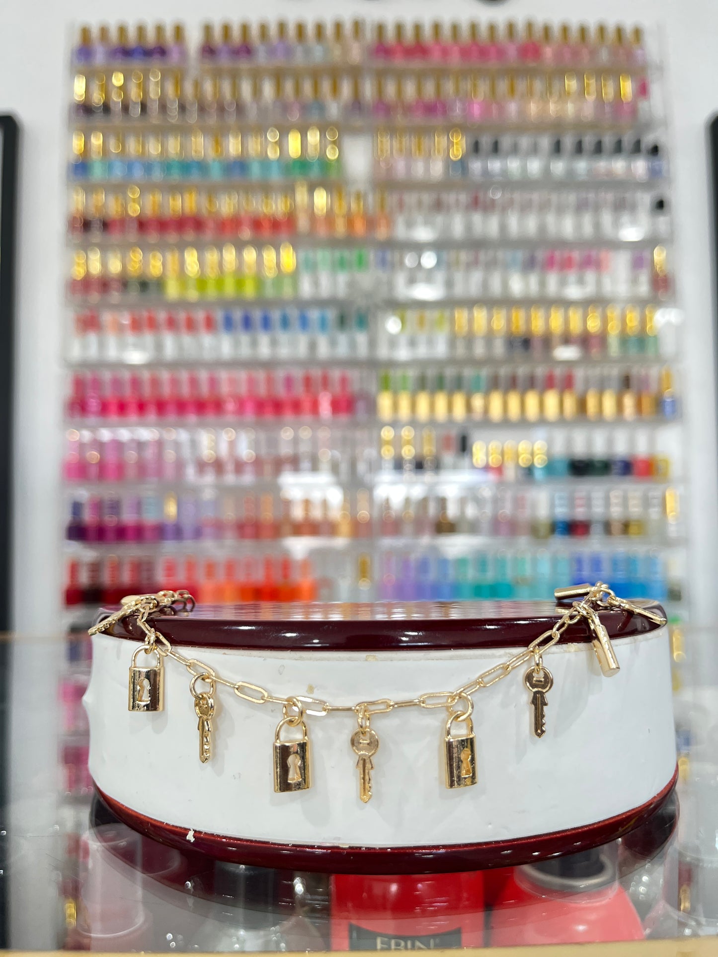 Gold Filled Lock & Key Anklet