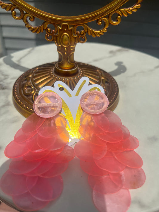 Pink Chandelier Earrings
