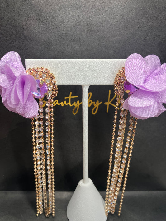 Hanging Flower Earrings