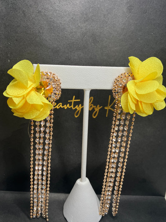 Hanging Flower Earrings