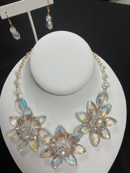Crystal Floral Necklace