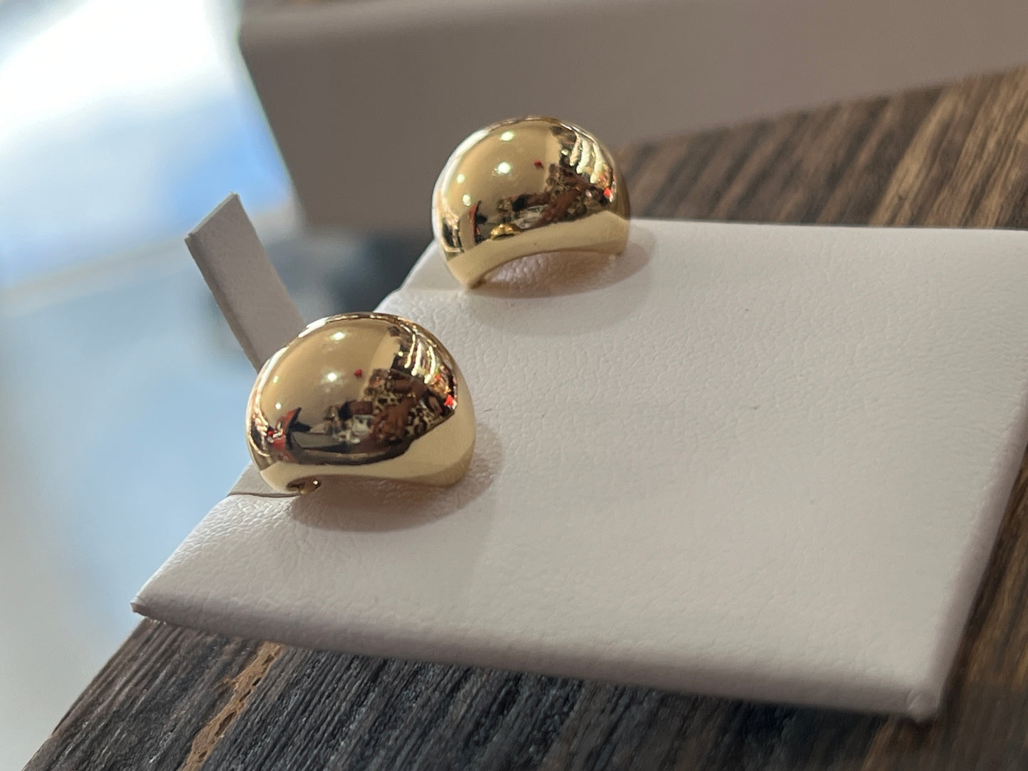 Mini Semi Hoop Studs