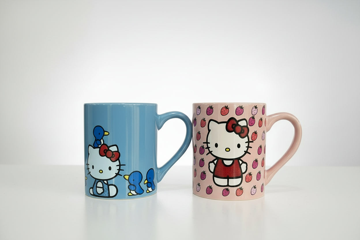 Hello Kitty Blue & Pink Cup