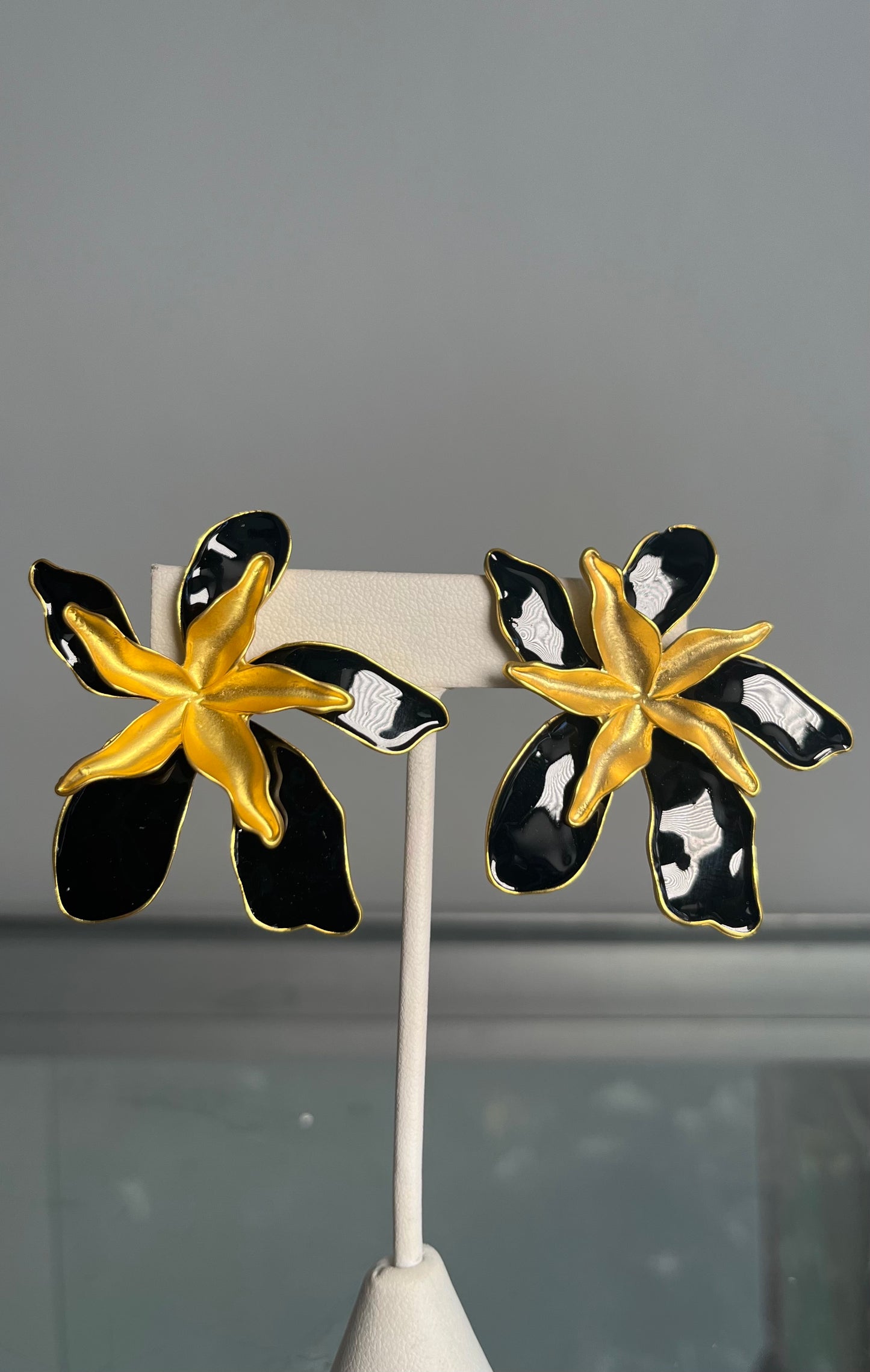 Abstract Flower Earrings