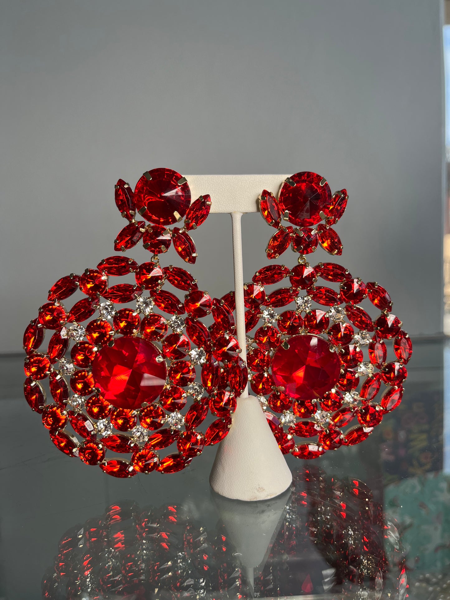 Over-Sized Gem Earrings