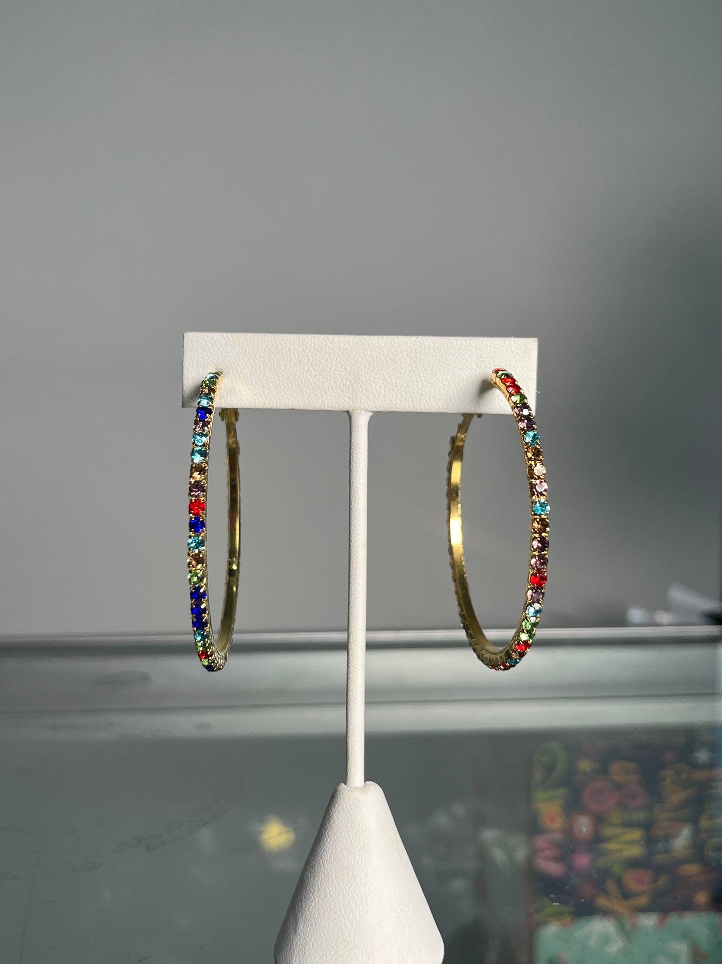 Multi-Colored Mini Hoops