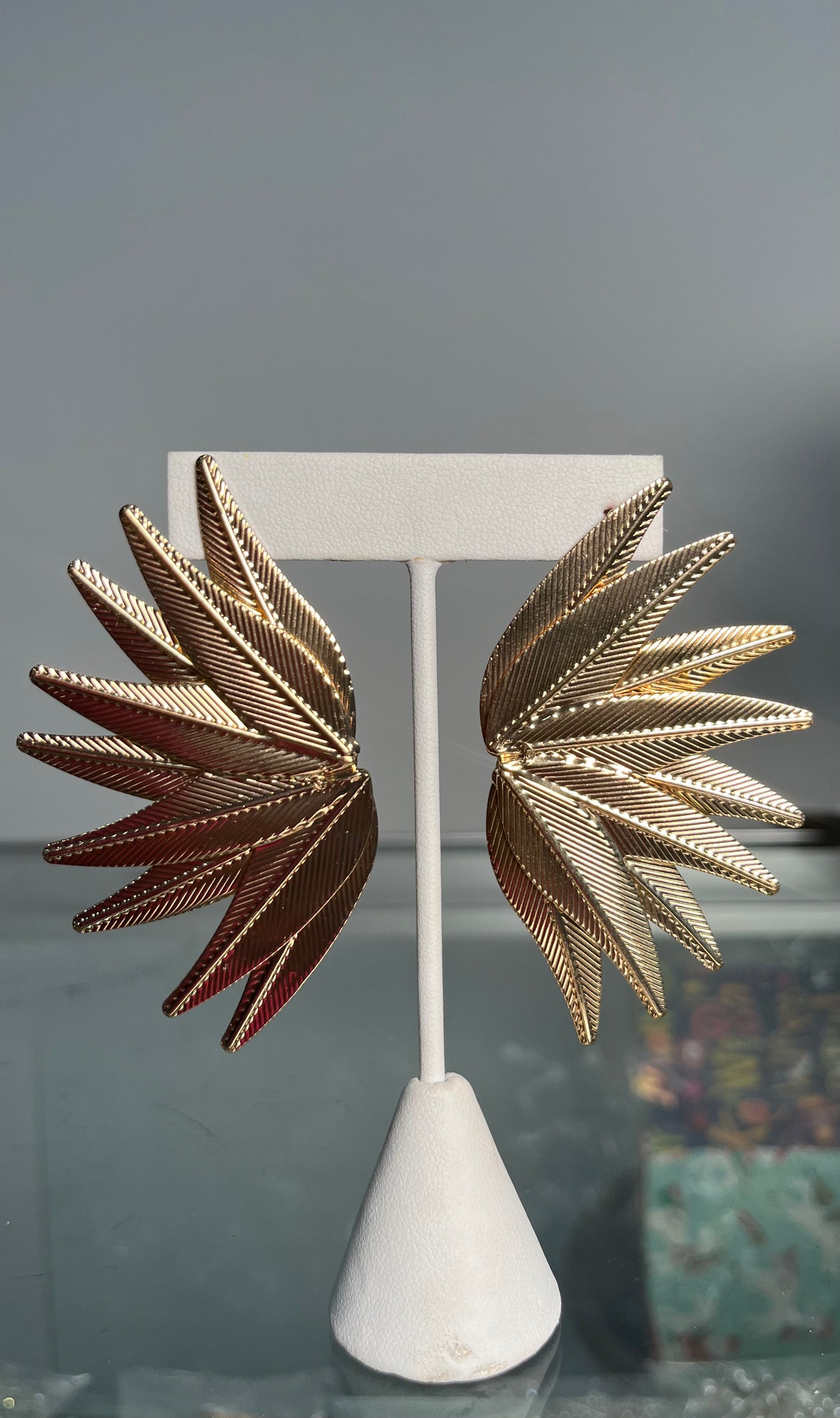 Gold Pine Earrings