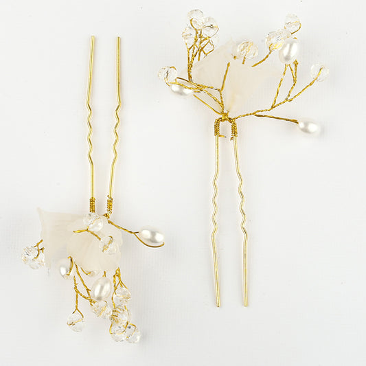 Gold Crystal Hair Accessories