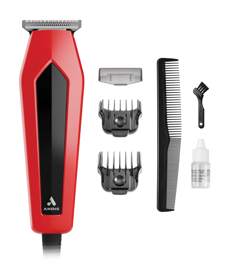 ANDIS AT-HOME TRIMMER ULTRA TRIM RED 7 PCS
