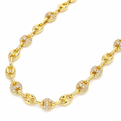 Gucci Plain & Rhinestone Necklace