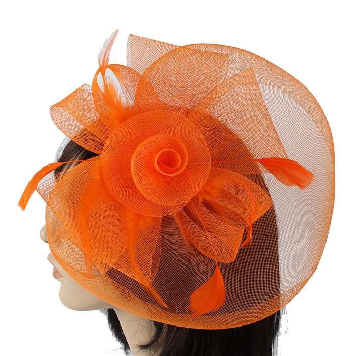 Large Mesh Flower Fascinator