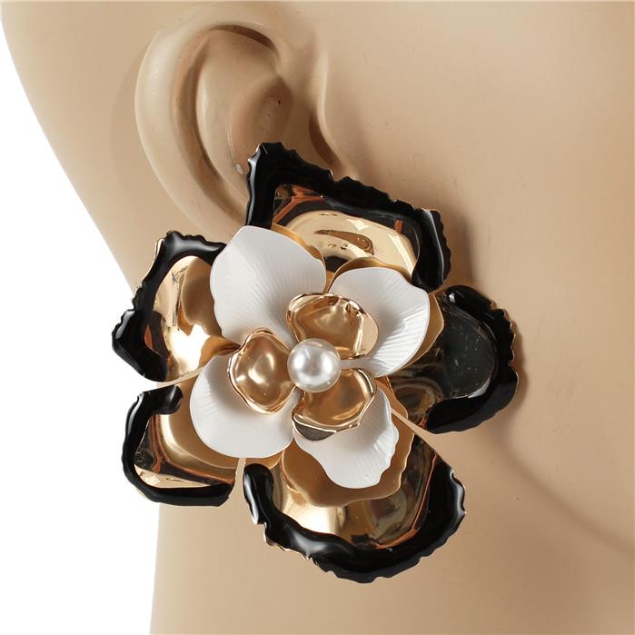 Epoxy Flower Earrings