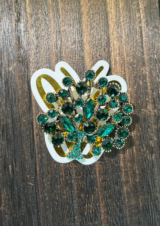 Green Tree Brooch