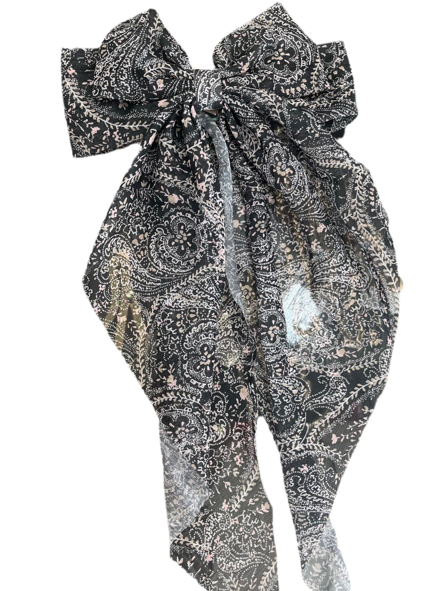 Green Multi-Color Bow