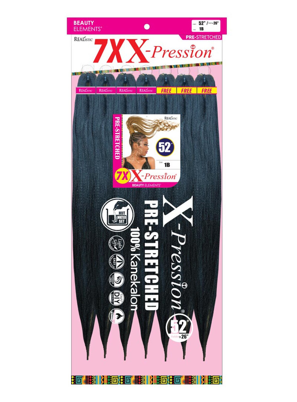 REALISTIC X-Pression Pre-Stretched Braids