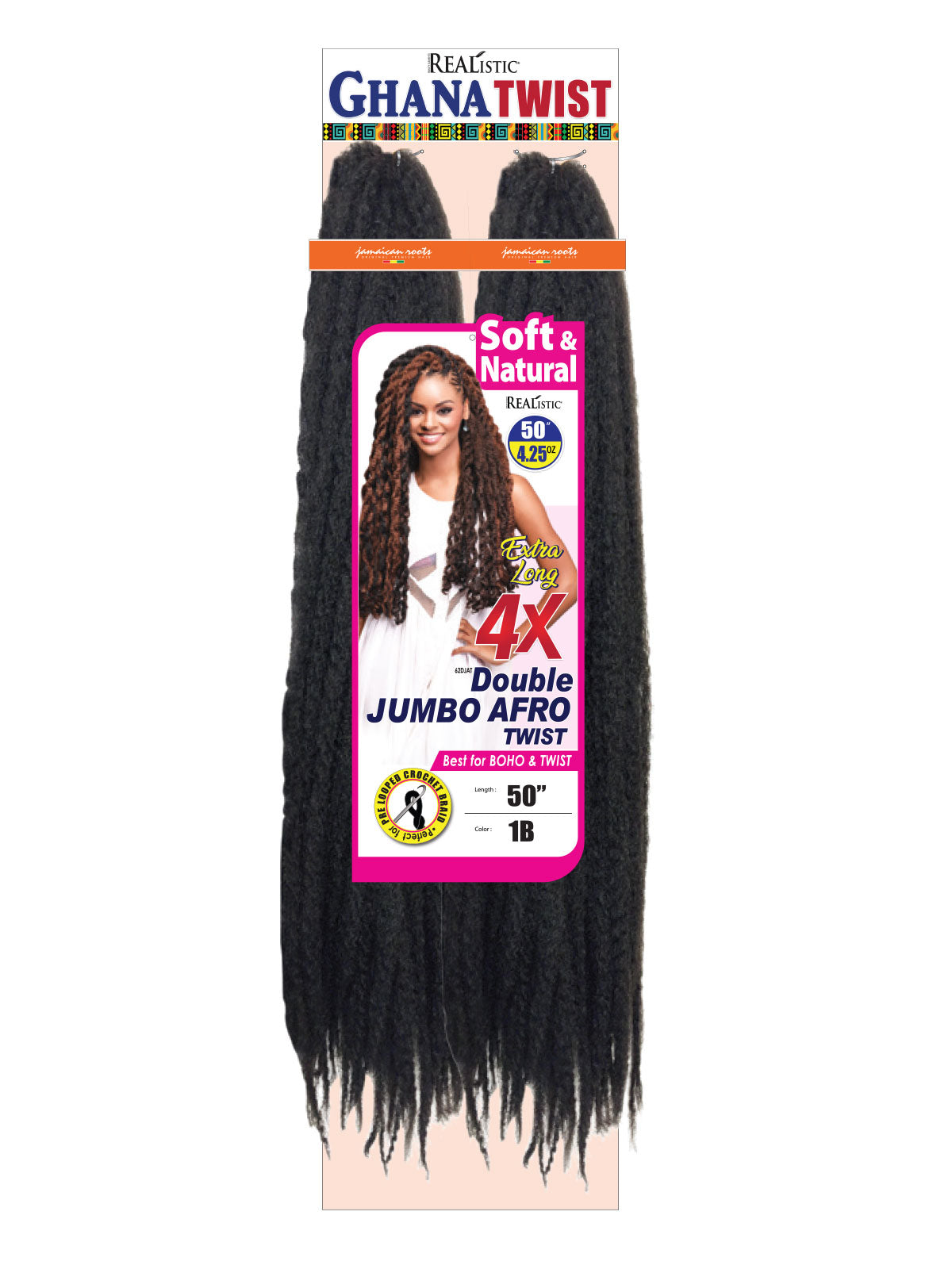 GHANA Double Jumbo Afro Twist