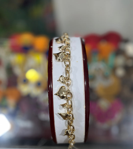Heart Charm Bracelet