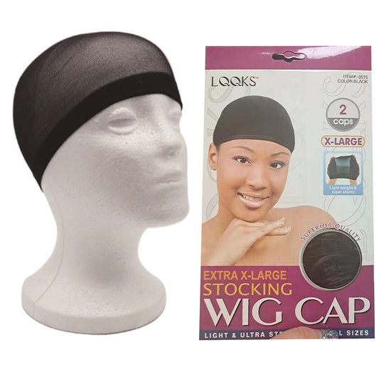 LQQKS Black Wig Cap - Extra Large