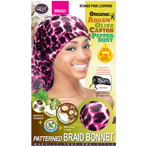 M & M Organic Argan+Olive Oil Braid Bonnet