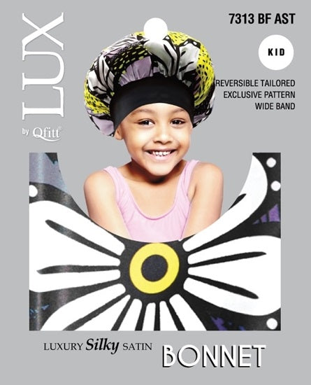 Lux Kid Silk Butterfly Pattern Bonnet