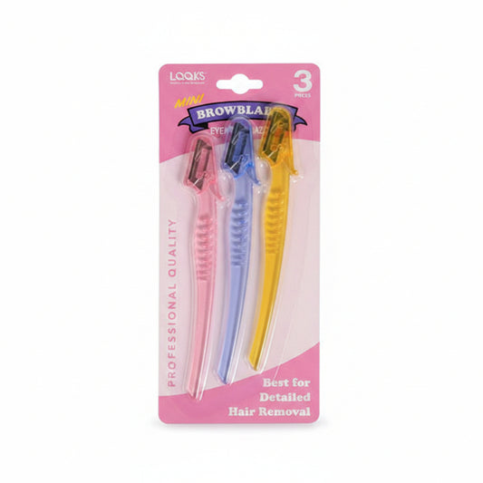 LQQKS Mini Eyebrow Razor 3PC Blister