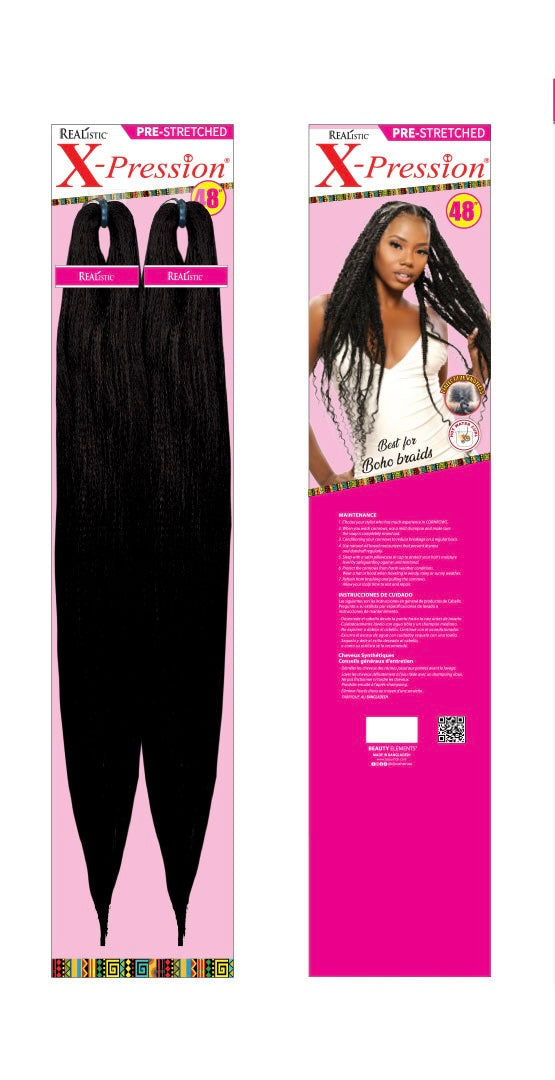 REALISTIC X-Pression Pre-Stretched Braids