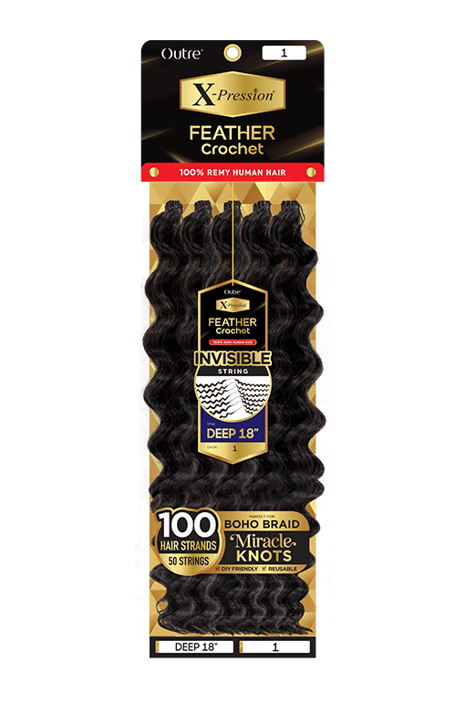 Outre Feather Crochet Human Hair / #1