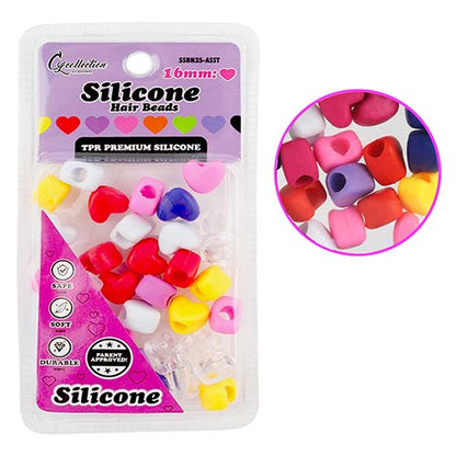 Silicone Heart Beads