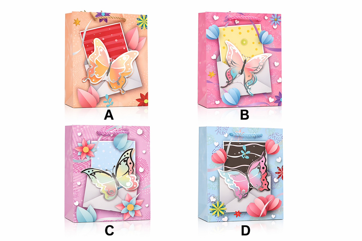 Butterfly Letter Gift Bag