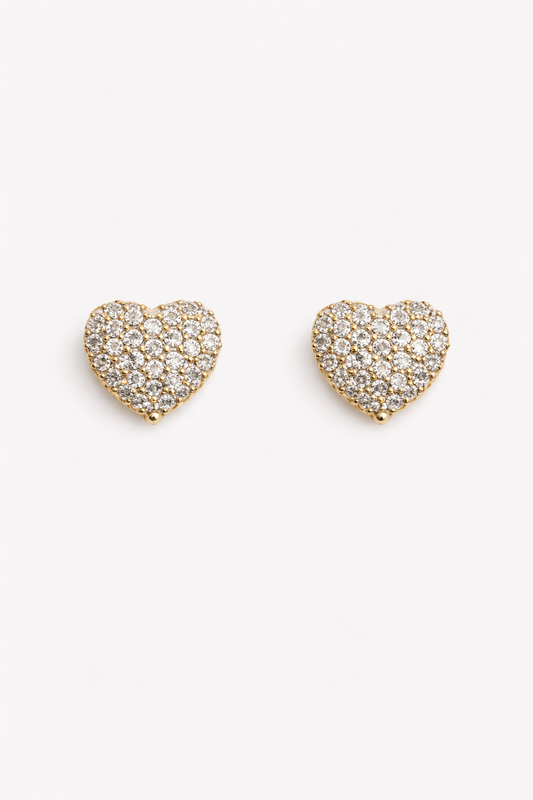 Heart Diamond Stud