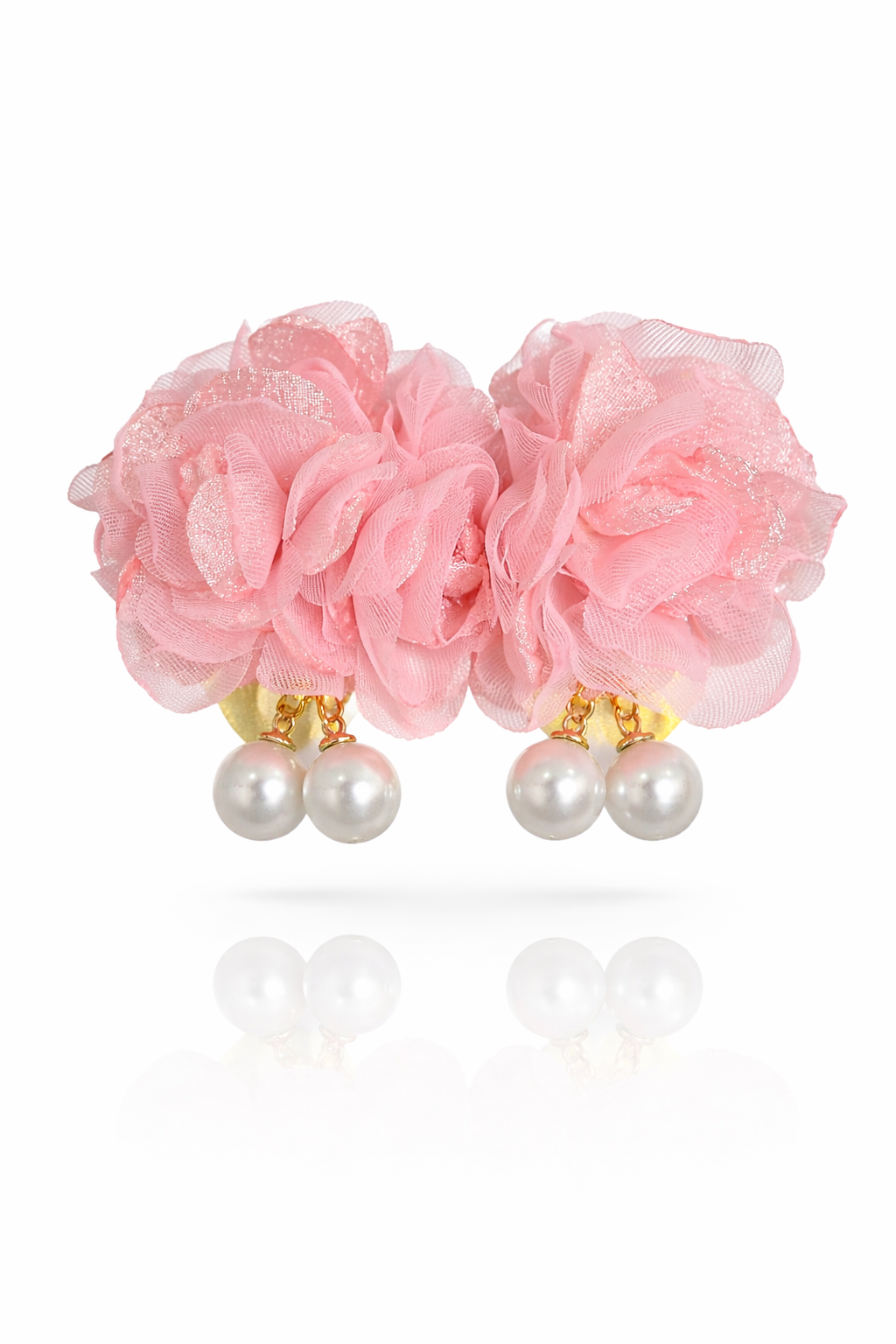 Flower Earrings w. Pearl