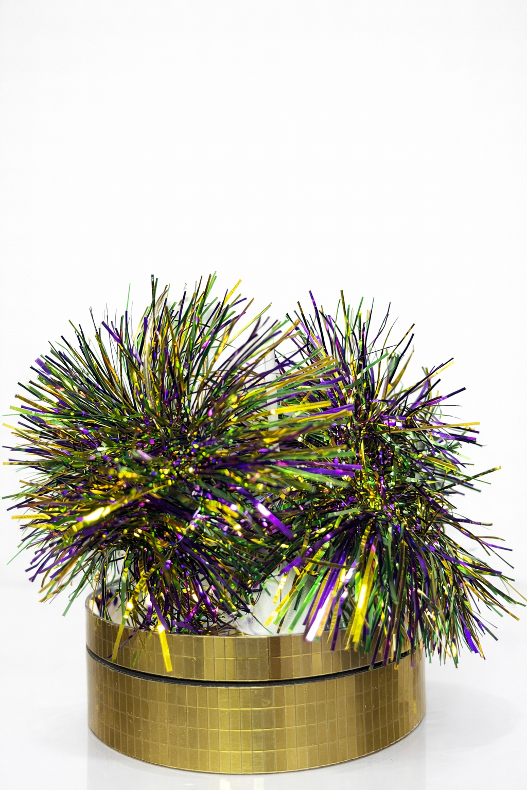 Mardi Gras Pom-Pom Earrings