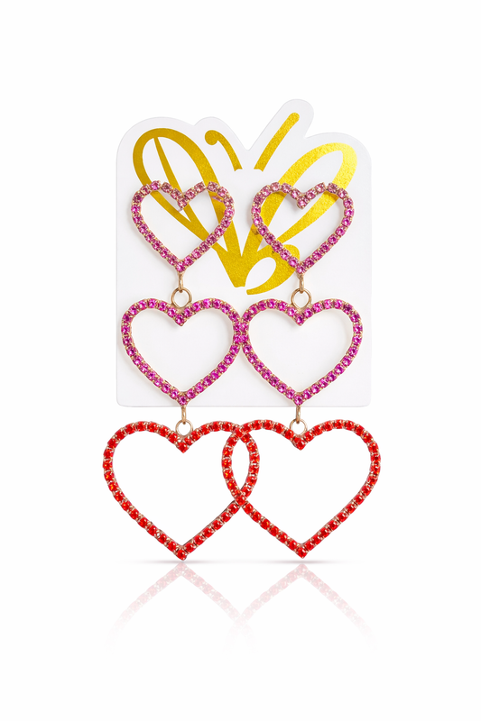 Heart Drop Earrings