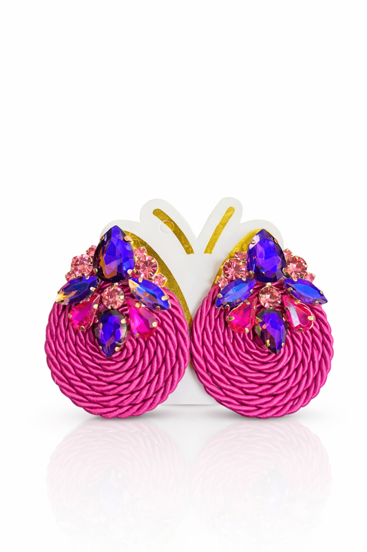Rhinestone Rope Earrings