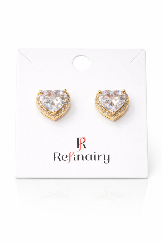 Heart Diamond Earrings