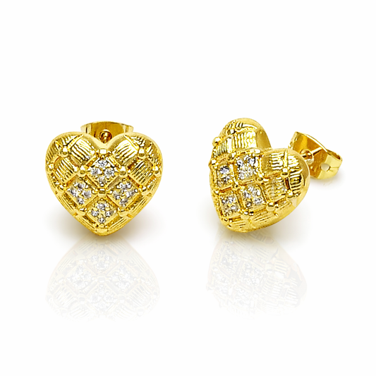 Heart Stud Earrings